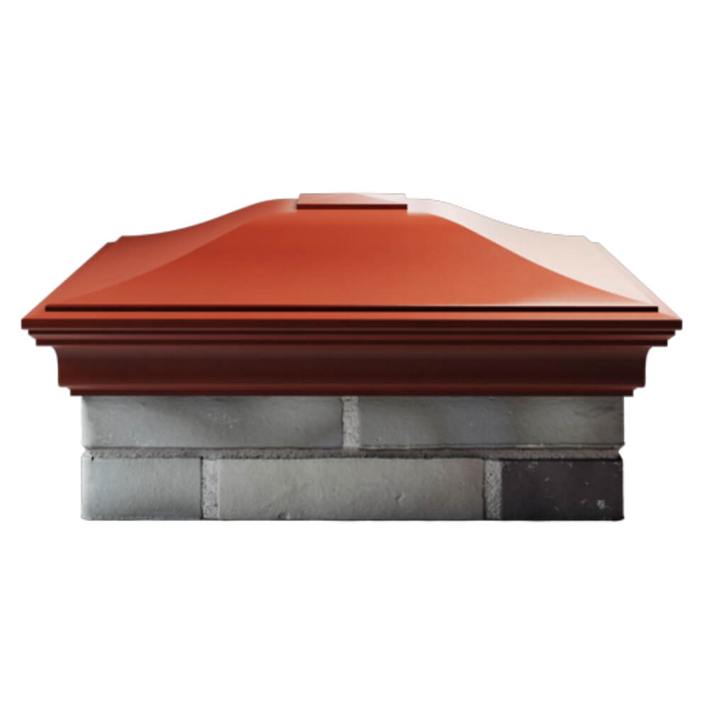 Колпак Zking Монблан Красный на столб 2х2 кирпича (515х515мм) в Белгороде фото