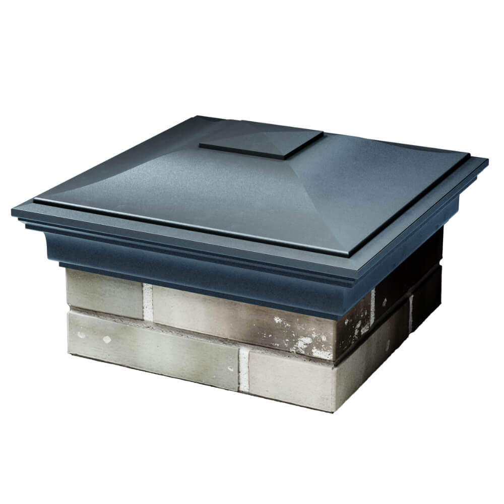 Колпак Zking Монблан Серый на столб 1.5х1.5 кирпича (385х385мм) в Белгороде фото