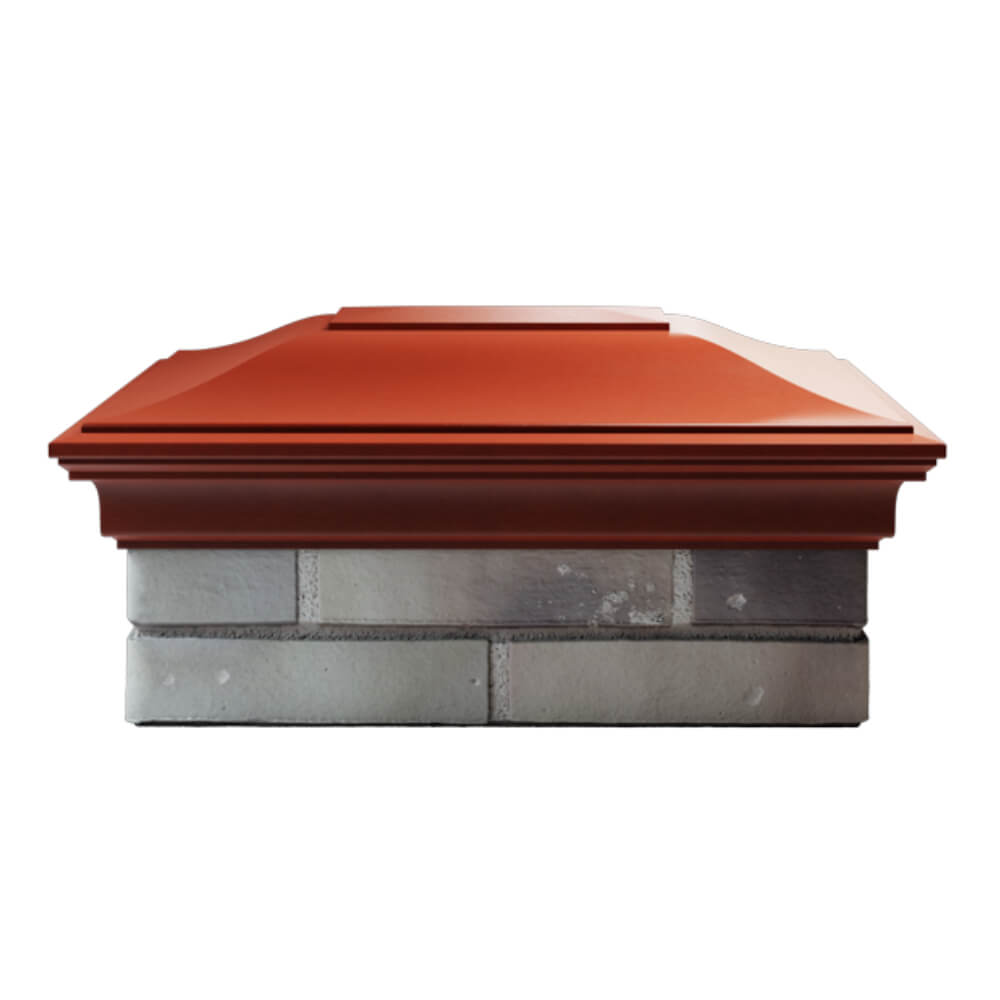 Колпак Zking Монблан Красный на столб 2х1.5 кирпича (515х385мм) в Белгороде фото