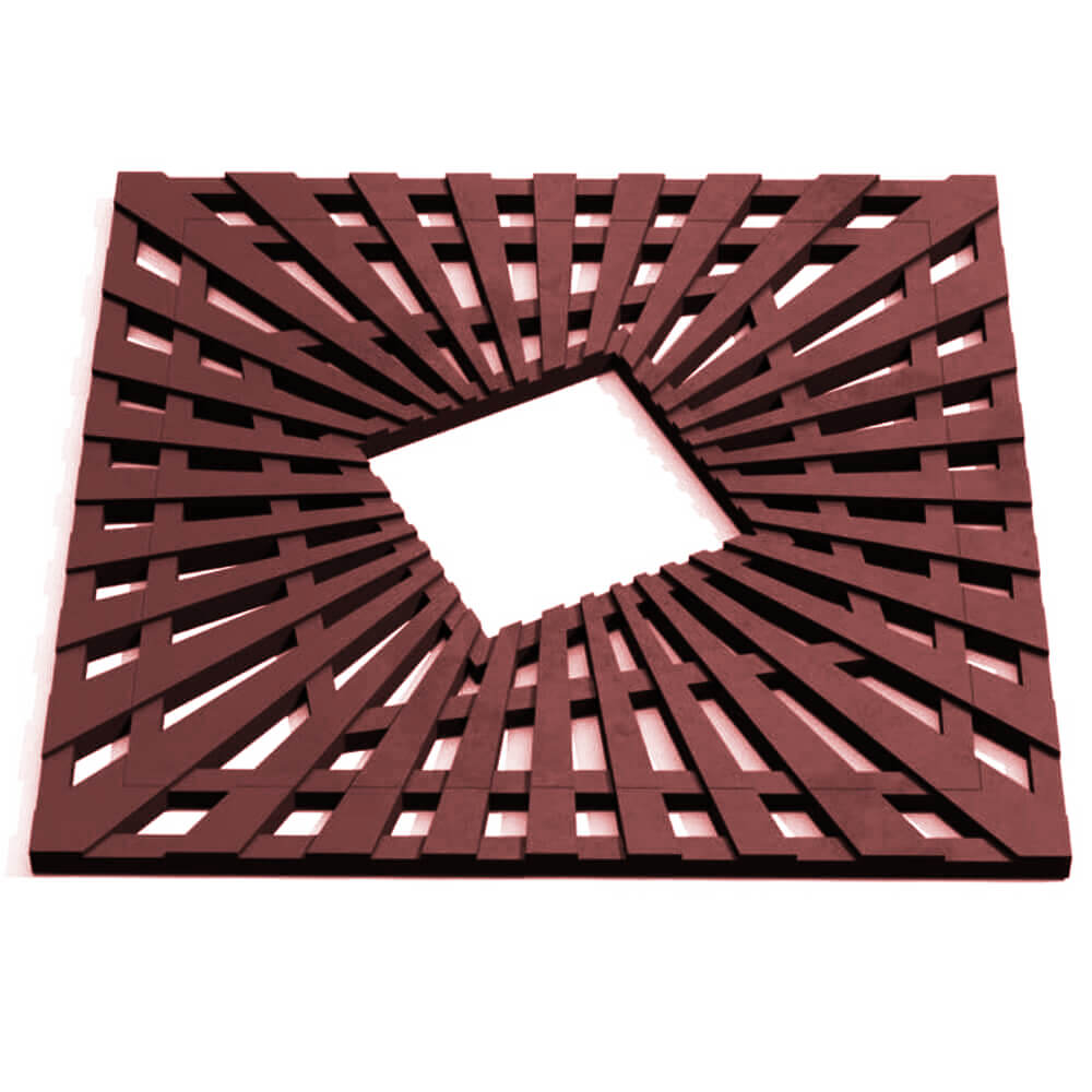 Приствольная решетка для дерева ZKING ATMOSPHERE 1.2х1.2м Коричневая Белгород фото