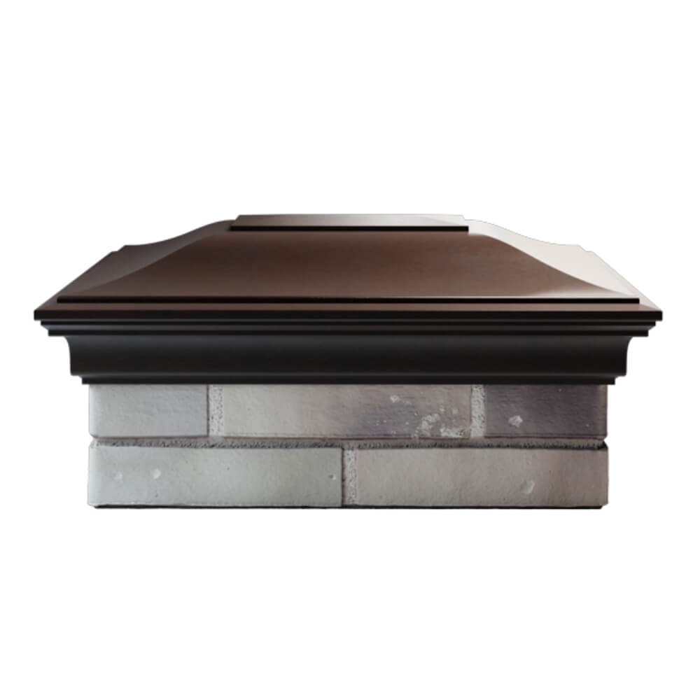 Колпак Zking Монблан Коричневый на столб 2х1.5 кирпича (515х385мм) в Белгороде фото