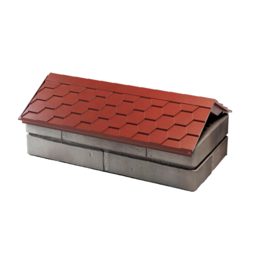 Парапет Zking Эверест Красный с посадкой на 1 кирпич (200/225/255мм) в Белгороде фото