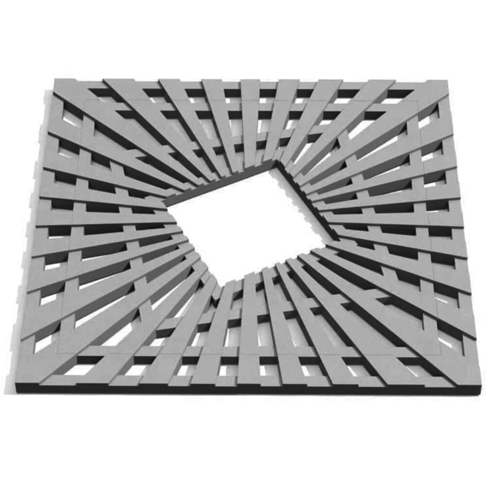 Приствольная решетка для дерева ZKING ATMOSPHERE 1.2х1.2м Серая Белгород фото