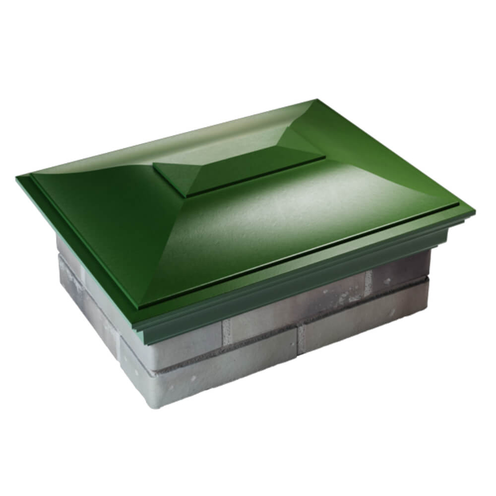 Колпак Zking Монблан Зеленый на столб 2х1.5 кирпича (515х385мм) Белгород фото