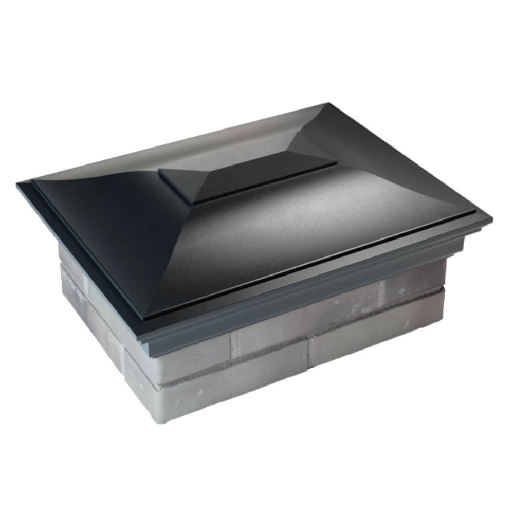 Колпак Zking Монблан Черный на столб 2х1.5 кирпича (515х385мм) Белгород фото