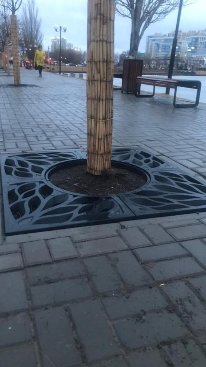 Приствольная решетка для дерева ZKING CRUST 1.2х1.2м Черная в Белгороде фото