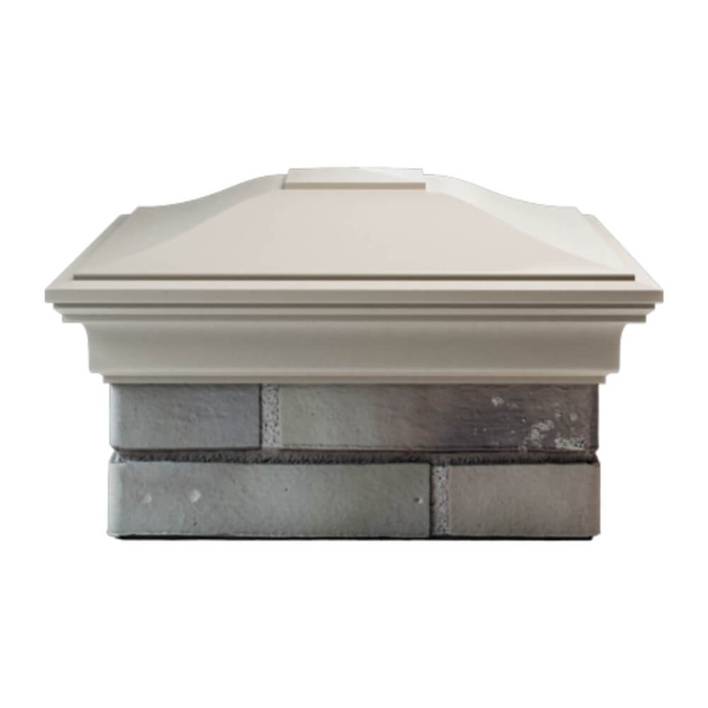 Колпак Zking Монблан Бежевый на столб 1.5х1.5 еврокирпича 0.7НФ (355х355мм) Белгород фото