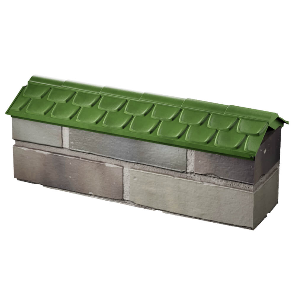 Парапет Zking Эльбрус Зеленый с посадкой на 0.5 кирпича (130мм) в Белгороде фото