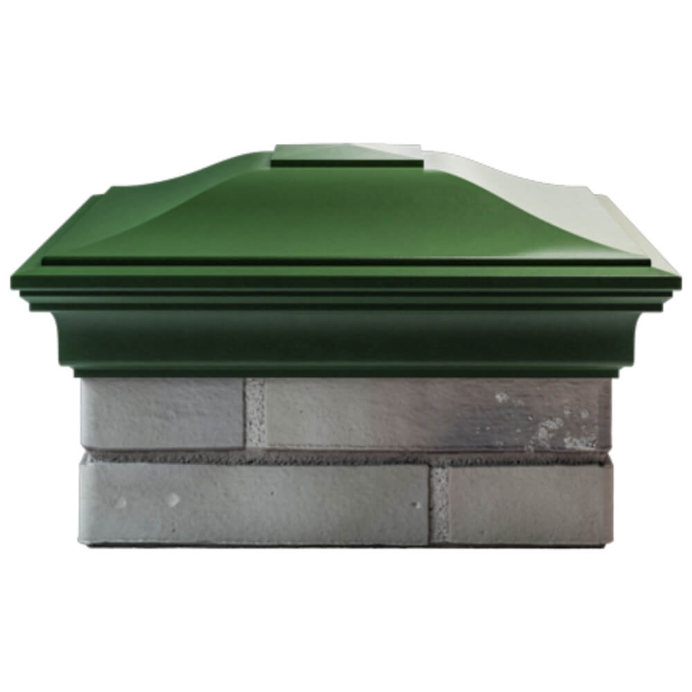 Колпак Zking Монблан Зеленый на столб 1.5х1.5 кирпича (385х385мм) Белгород фото