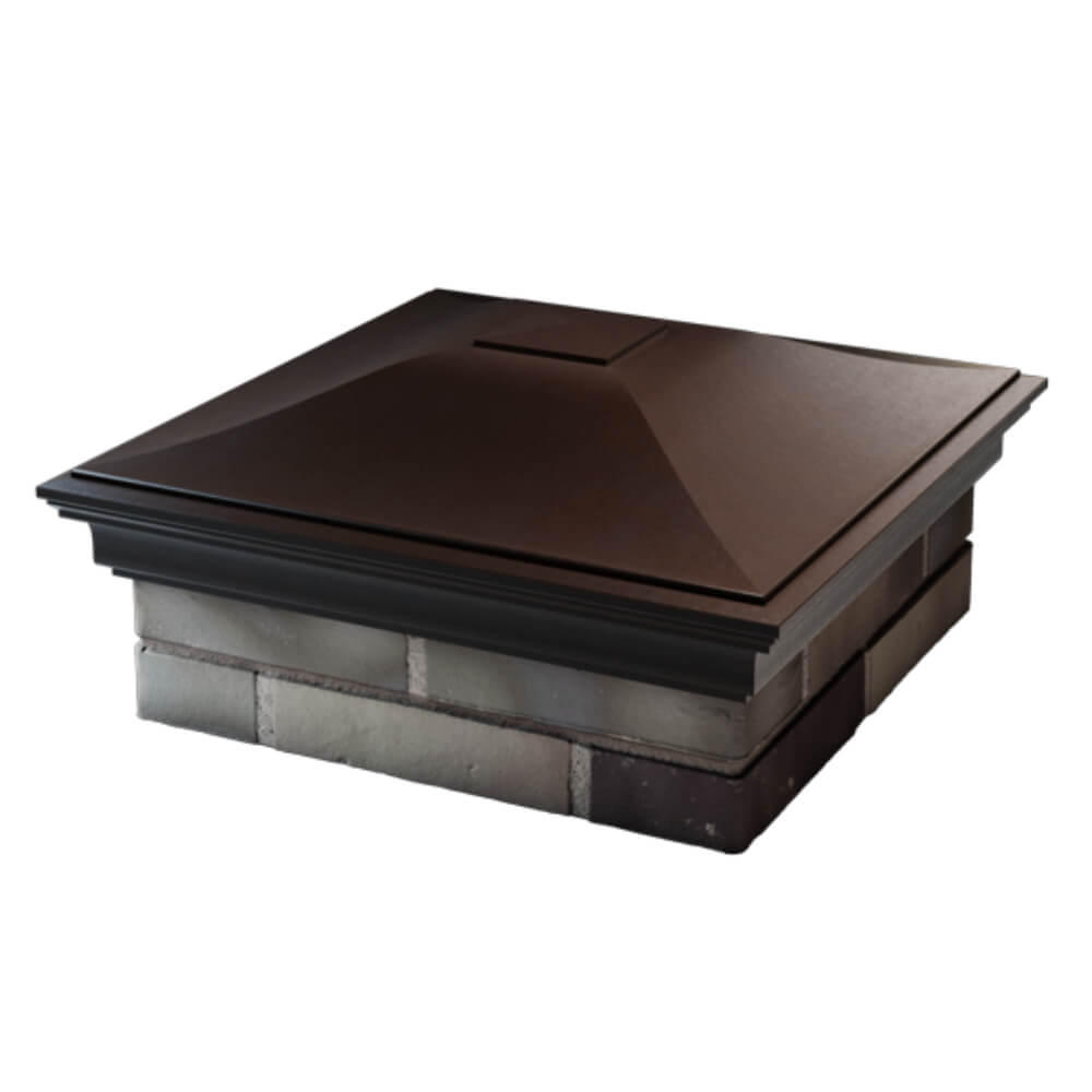 Колпак Zking Монблан Коричневый на столб 2х2 кирпича (515х515мм) в Белгороде фото