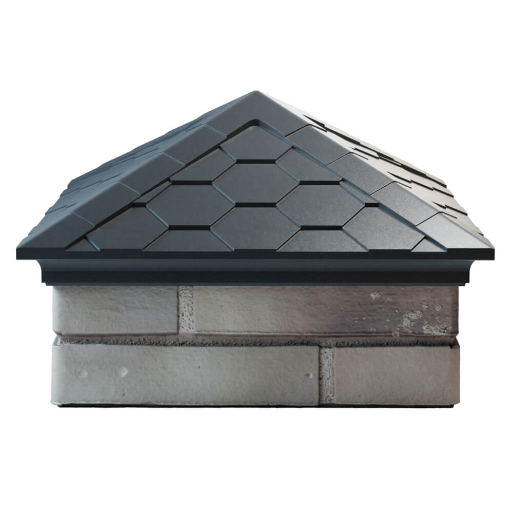 Колпак Zking Эверест Серый на столб 1.5х1.5 кирпича (390х390мм) Белгород фото