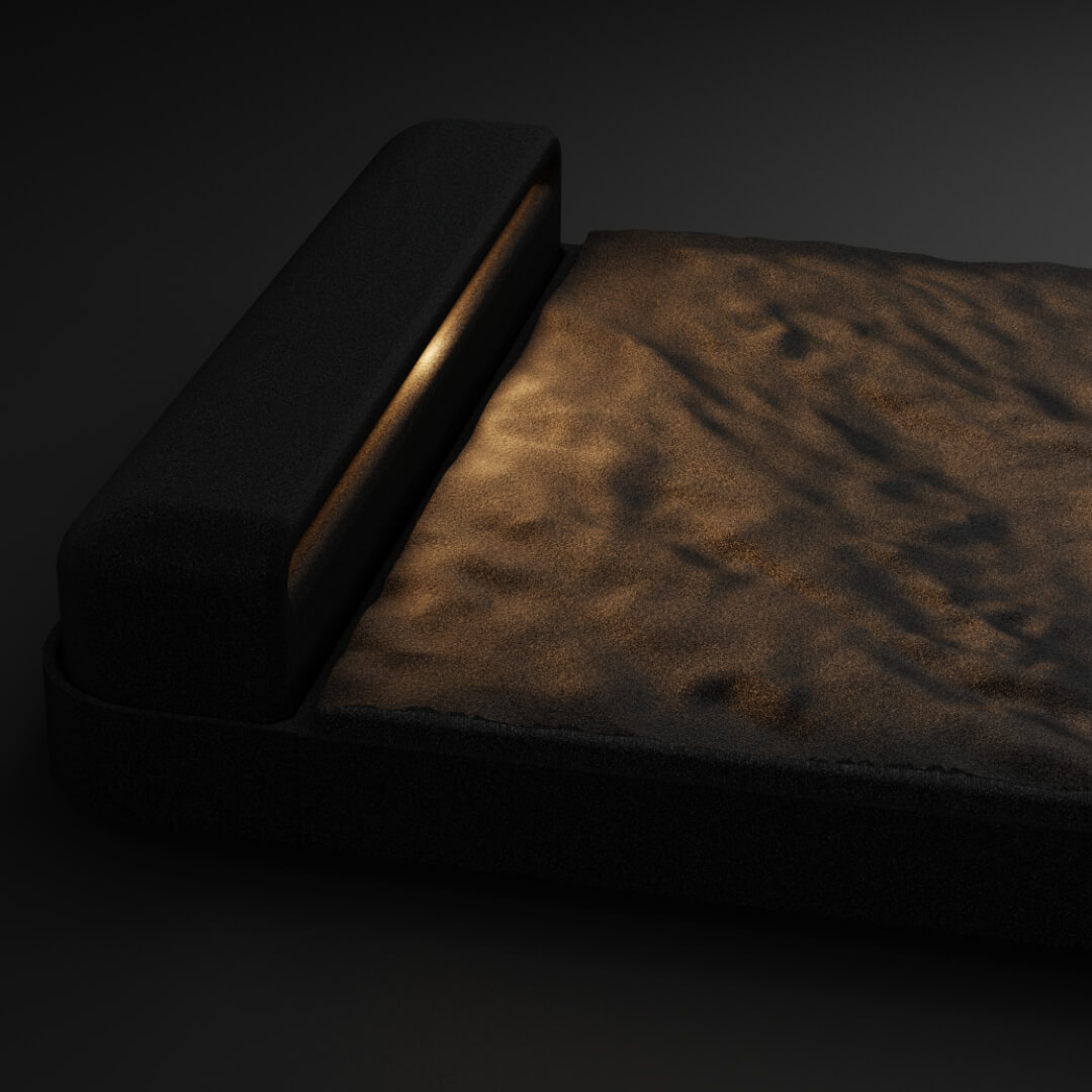 LED Светильник для шаговой плиты STONE Черный Сланец 330х75х98мм Белгород фото