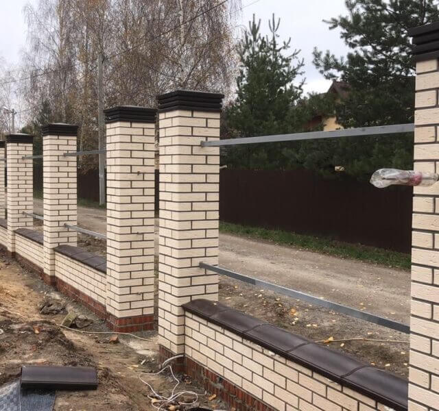 Колпак Zking Бона ХайТек Коричневый на столб 1.5х1.5 кирпича (385х385мм) в Белгороде фото