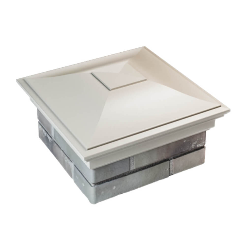 Колпак Zking Монблан Бежевый на столб 1.5х1.5 еврокирпича 0.7НФ (355х355мм) в Белгороде фото