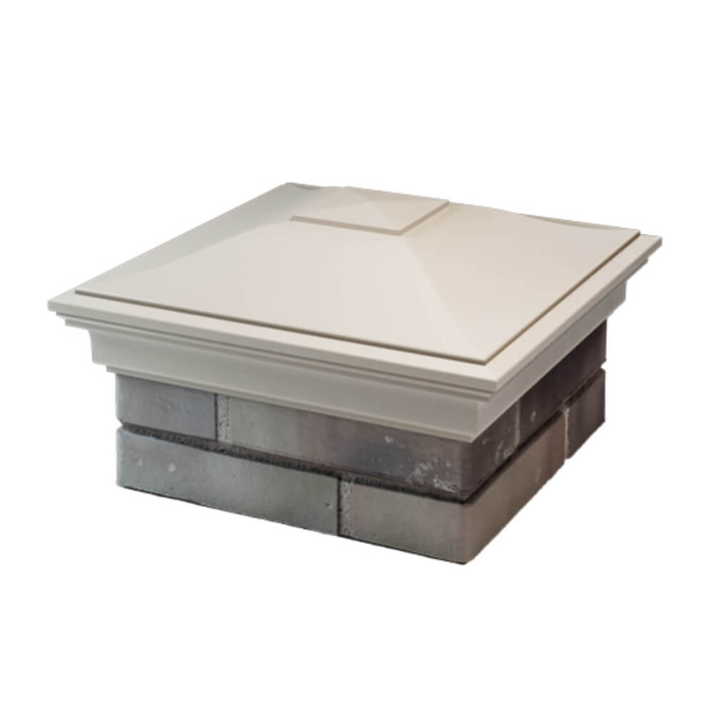 Колпак Zking Монблан Бежевый на столб 1.5х1.5 еврокирпича 0.7НФ (355х355мм) в Белгороде фото