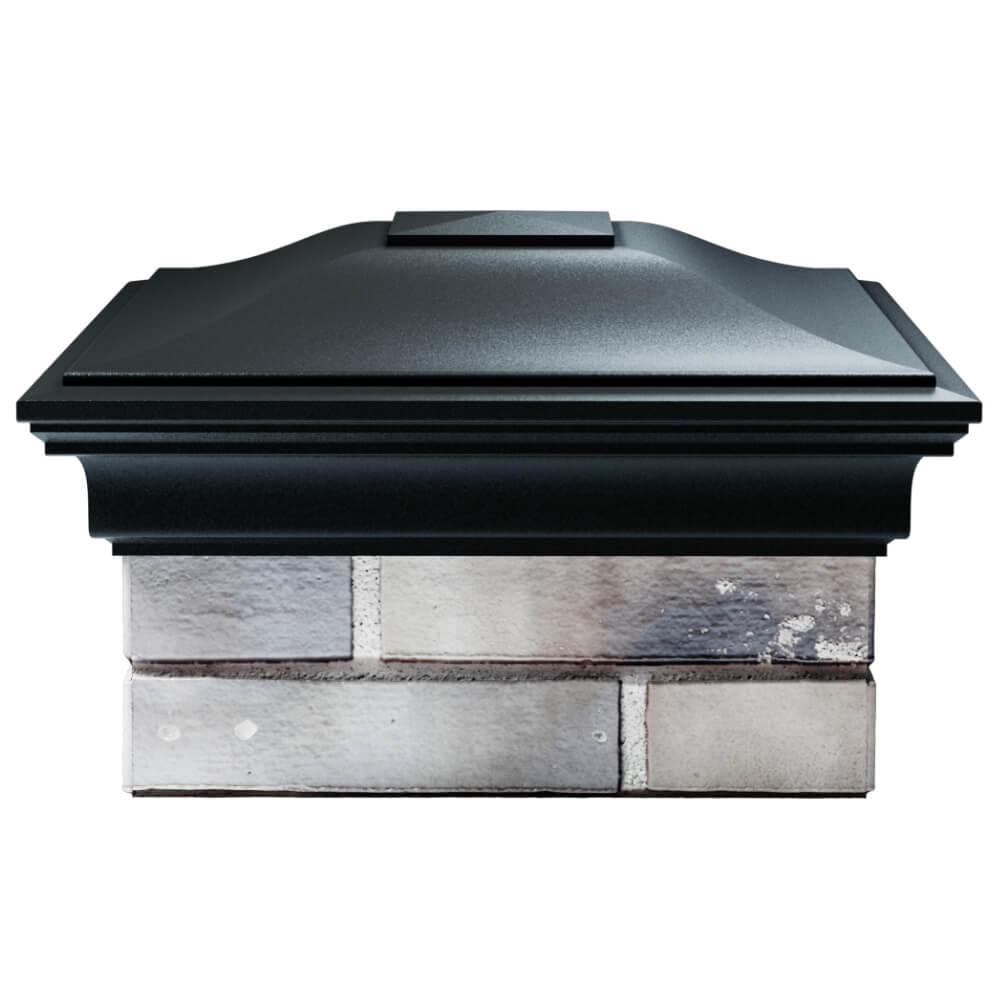 Колпак Zking Монблан Черный на столб 1.5х1.5 кирпича (385х385мм) Белгород фото