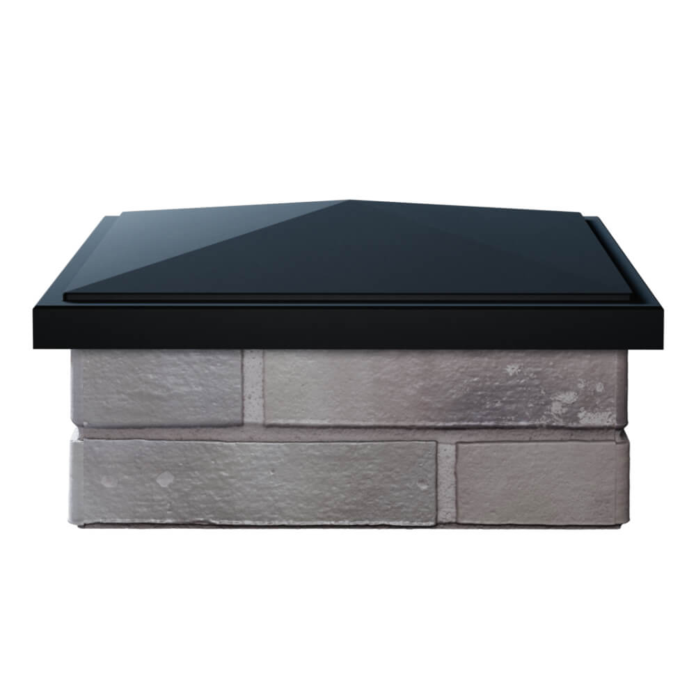 Колпак Zking БонаМоно Черный на столб 1.5х1.5 кирпича (385х385, 400х400мм) Белгород фото