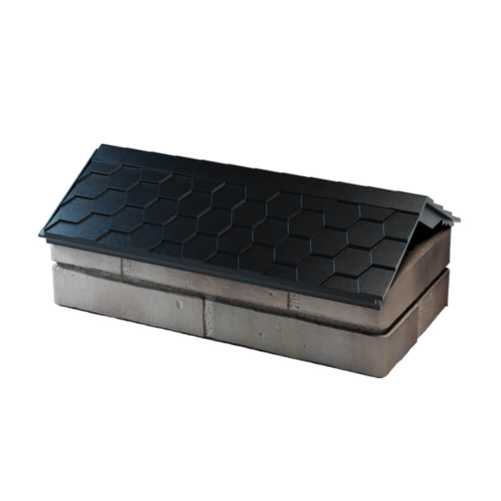 Парапет Zking Эверест Черный с посадкой на 1 кирпич (200/225/255мм) в Белгороде фото