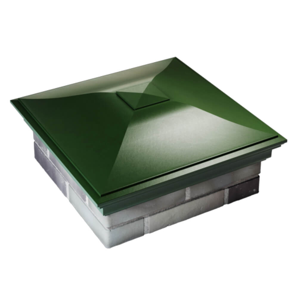 Колпак Zking Монблан Зеленый на столб 2х2 кирпича (515х515мм) Белгород фото