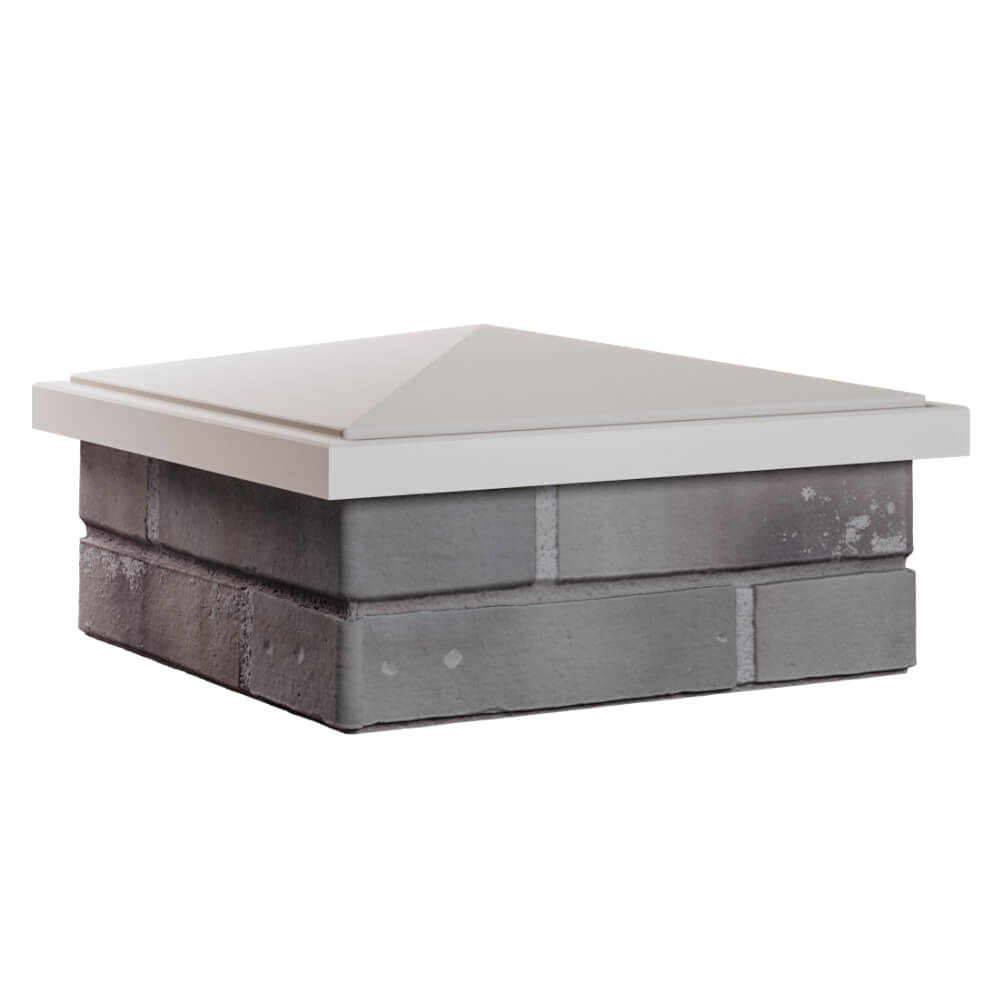 Колпак Zking БонаМоно Бежевый на столб 1.5х1.5 кирпича (385х385, 400х400мм) в Белгороде фото