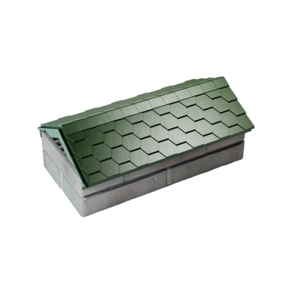 Парапет Zking Эверест Зеленый с посадкой на 1 кирпич (200/225/255мм) в Белгороде фото