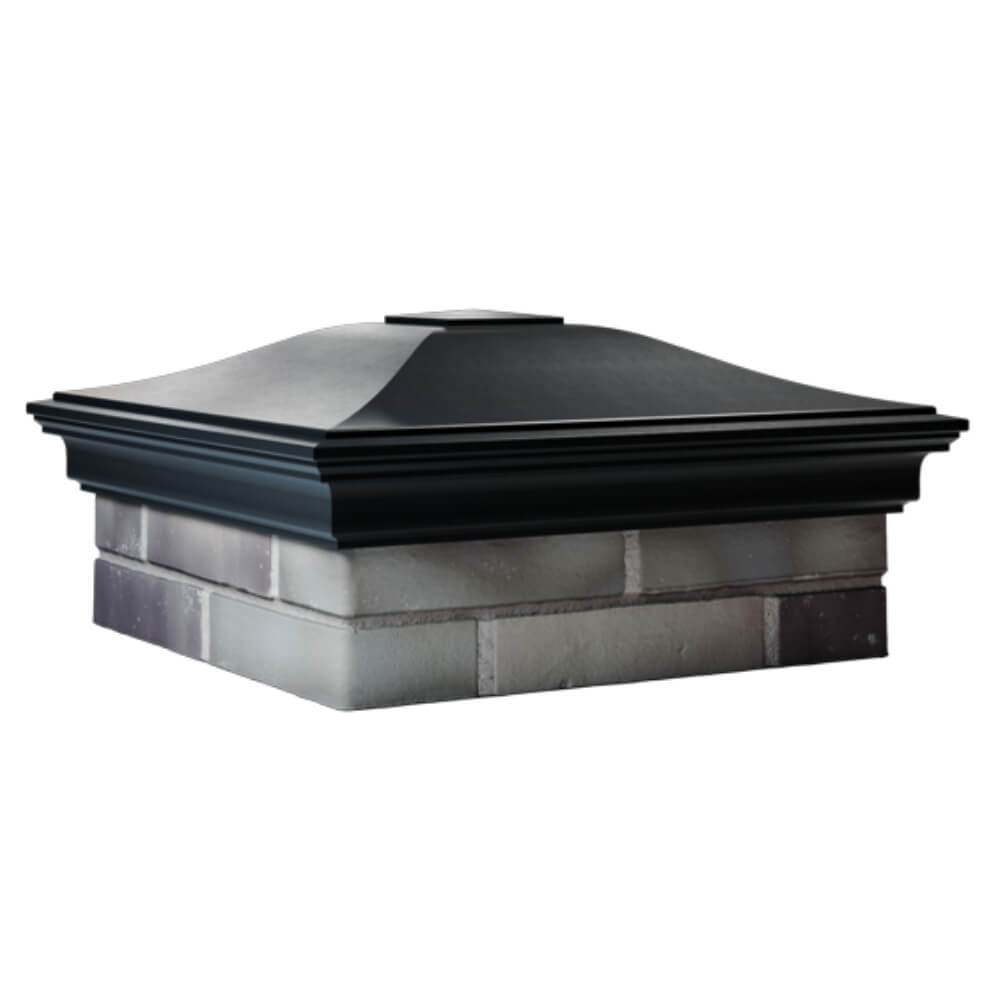 Колпак Zking Монблан Черный на столб 2х2 кирпича (515х515мм) в Белгороде фото