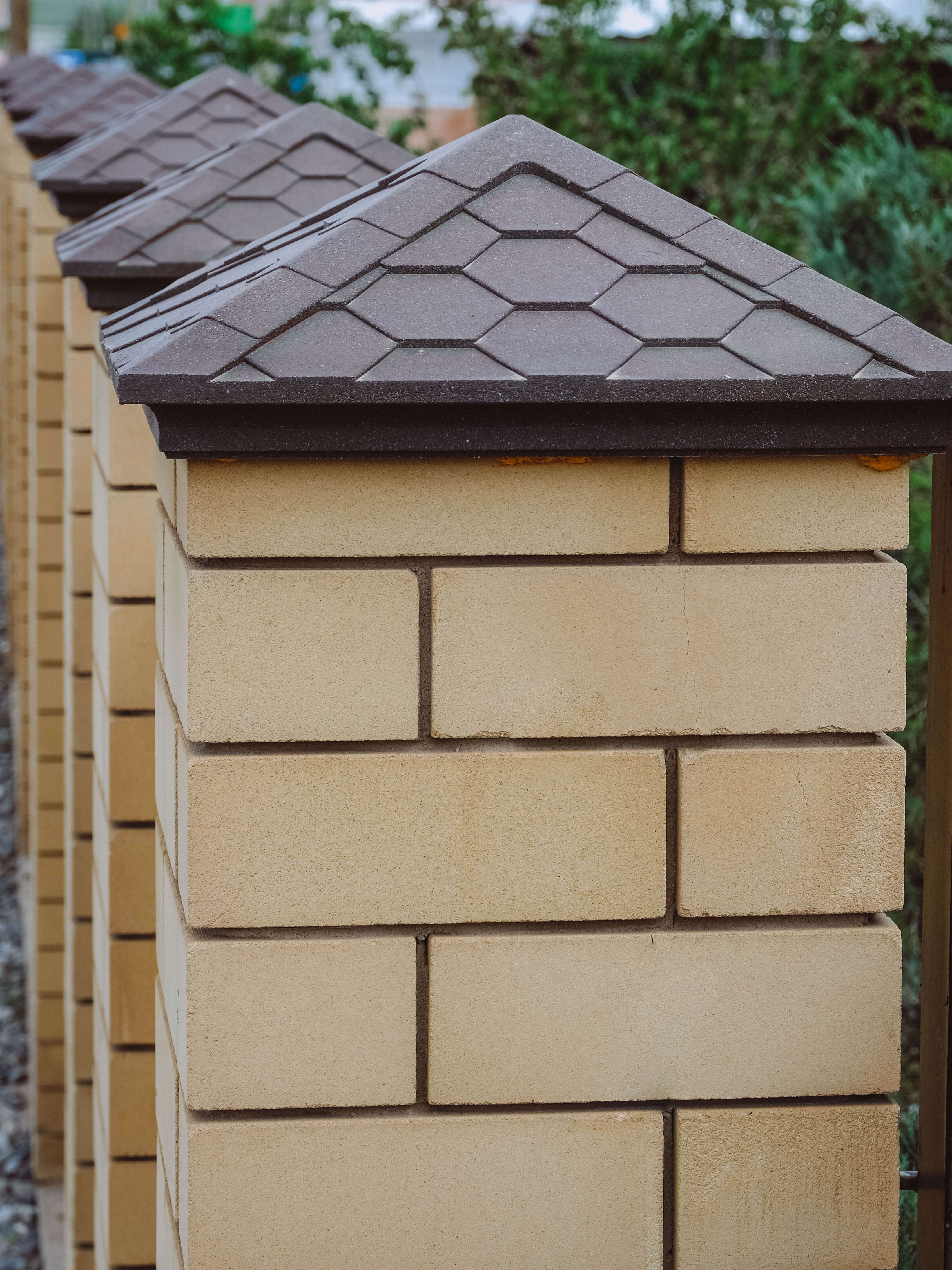 Колпак Zking Эверест Коричневый на столб 1.5х1.5 кирпича (390х390мм) в Белгороде фото