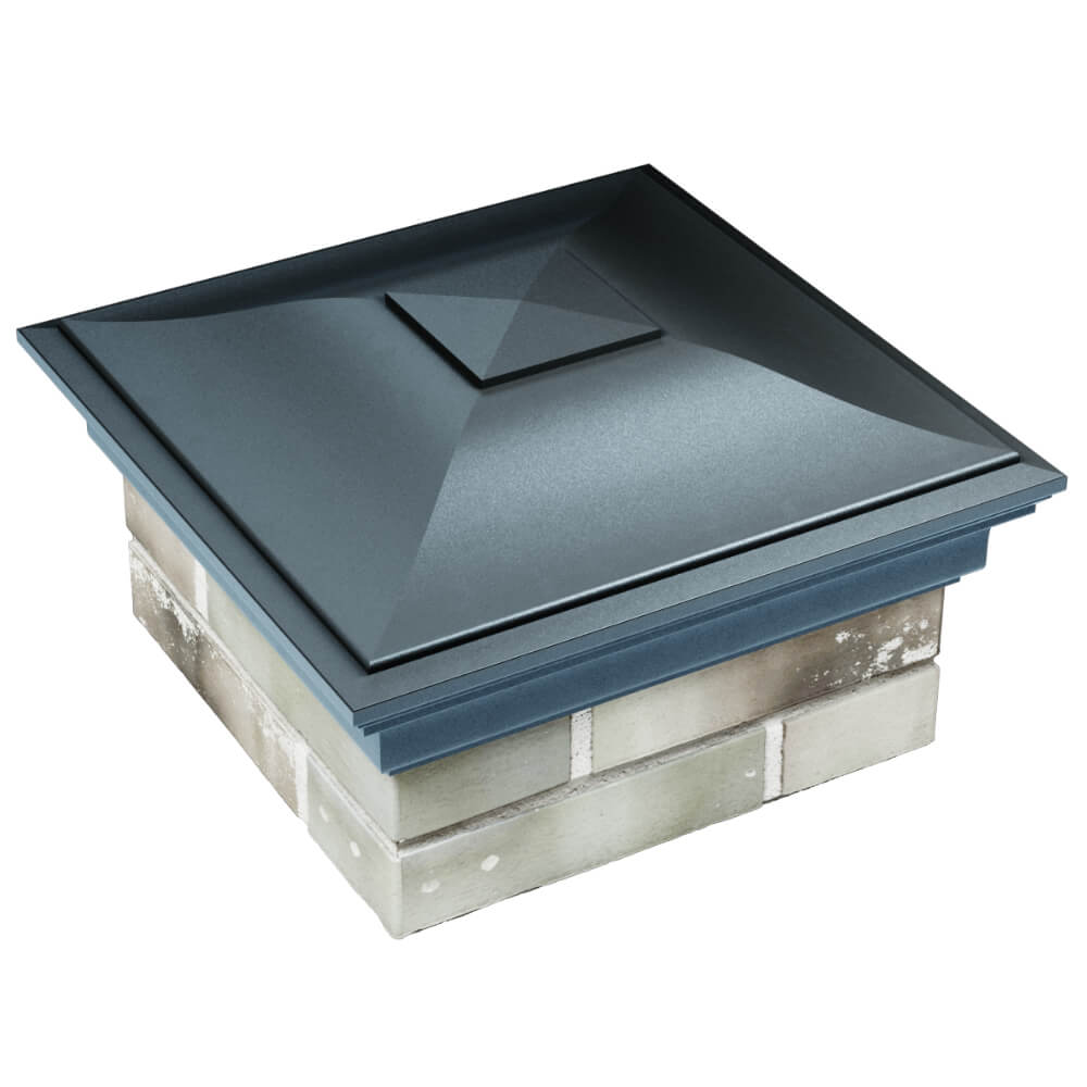 Колпак Zking Монблан Серый на столб 1.5х1.5 кирпича (385х385мм) в Белгороде фото