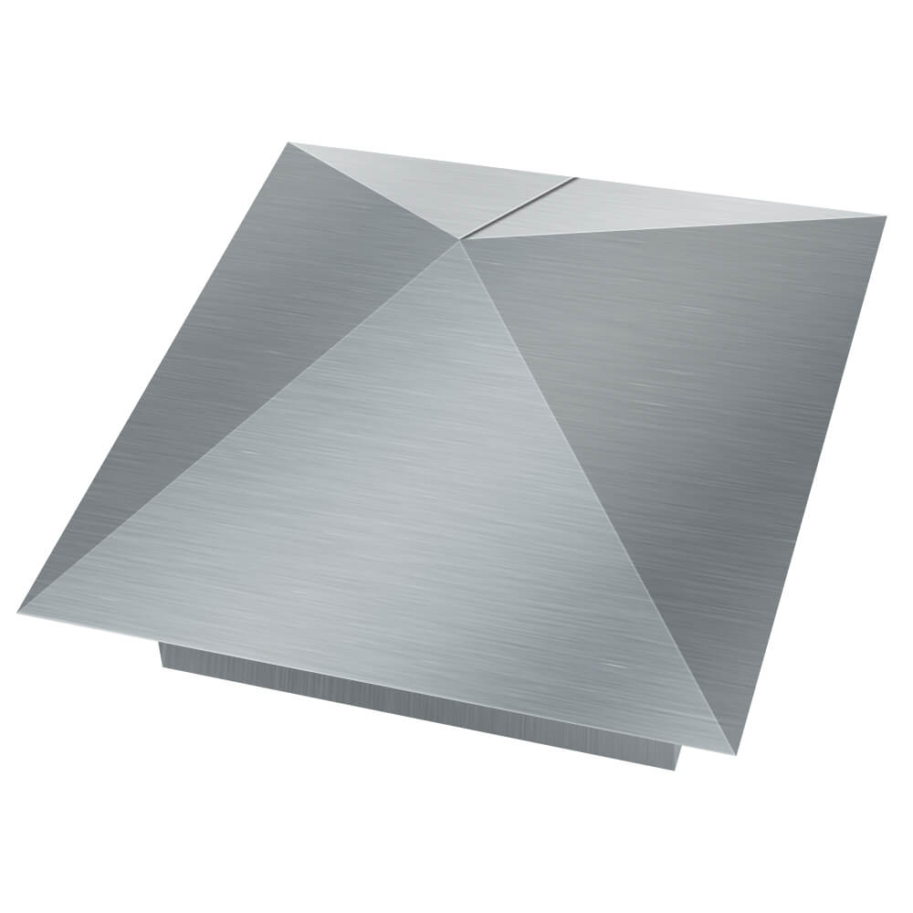 Колпак металлический 380х380мм оцинкованный заборный Белгород фото