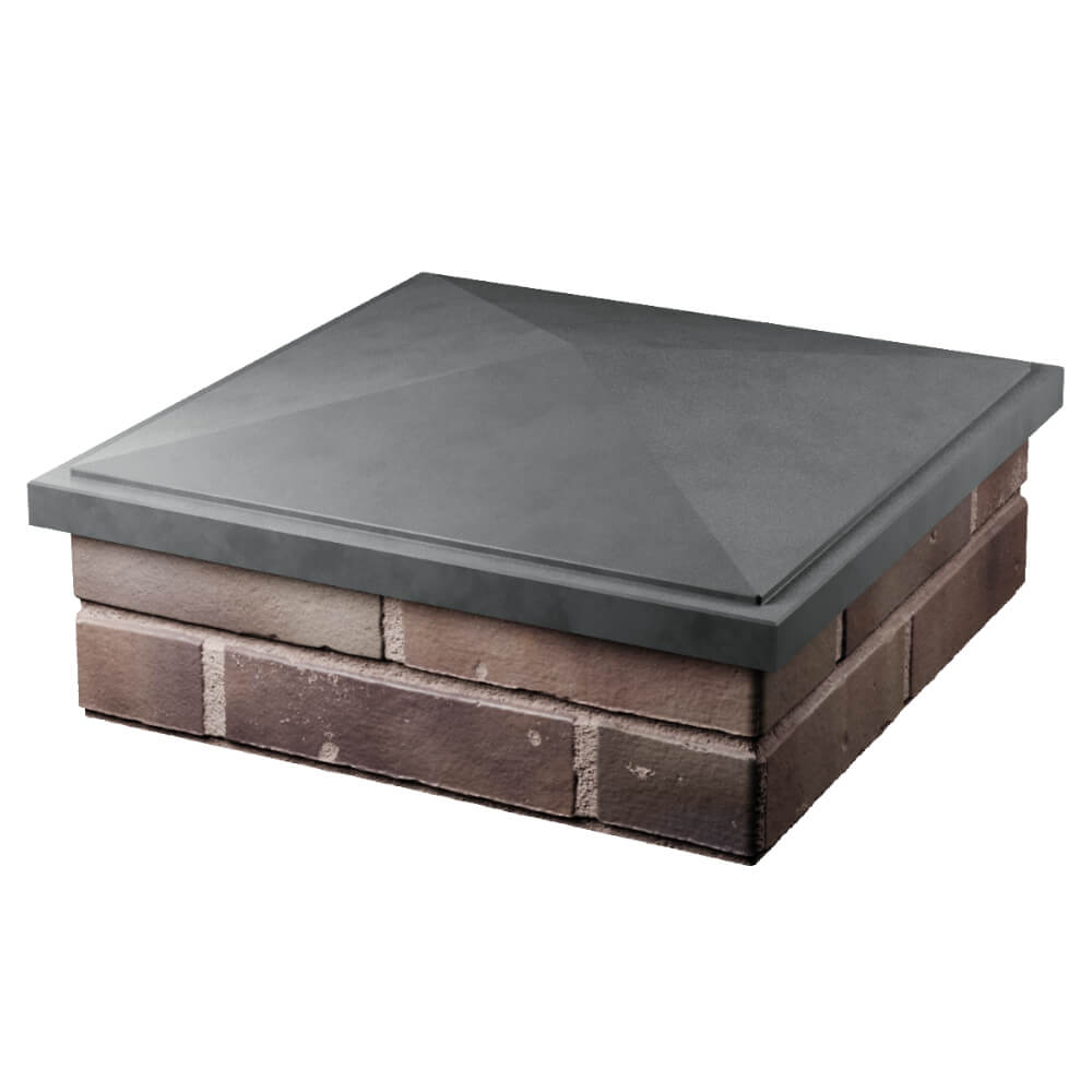 Колпак Zking БонаМоно Серый на столб 2х2 кирпича (515х515, 530х530мм) в Белгороде фото