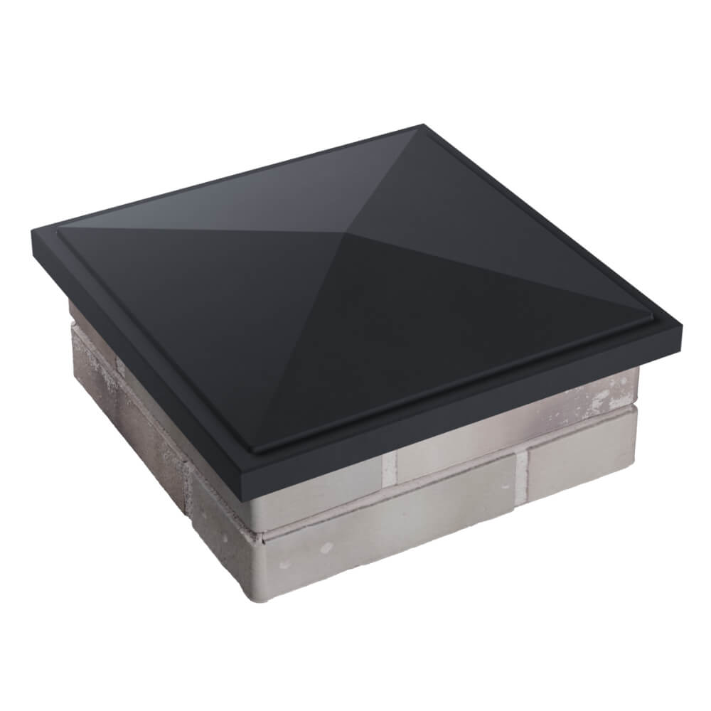 Колпак Zking БонаМоно Серый на столб 1.5х1.5 кирпича (385х385, 400х400мм) в Белгороде фото