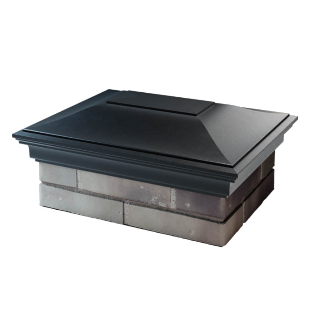 Колпак Zking Монблан Черный на столб 2х1.5 кирпича (515х385мм) в Белгороде фото