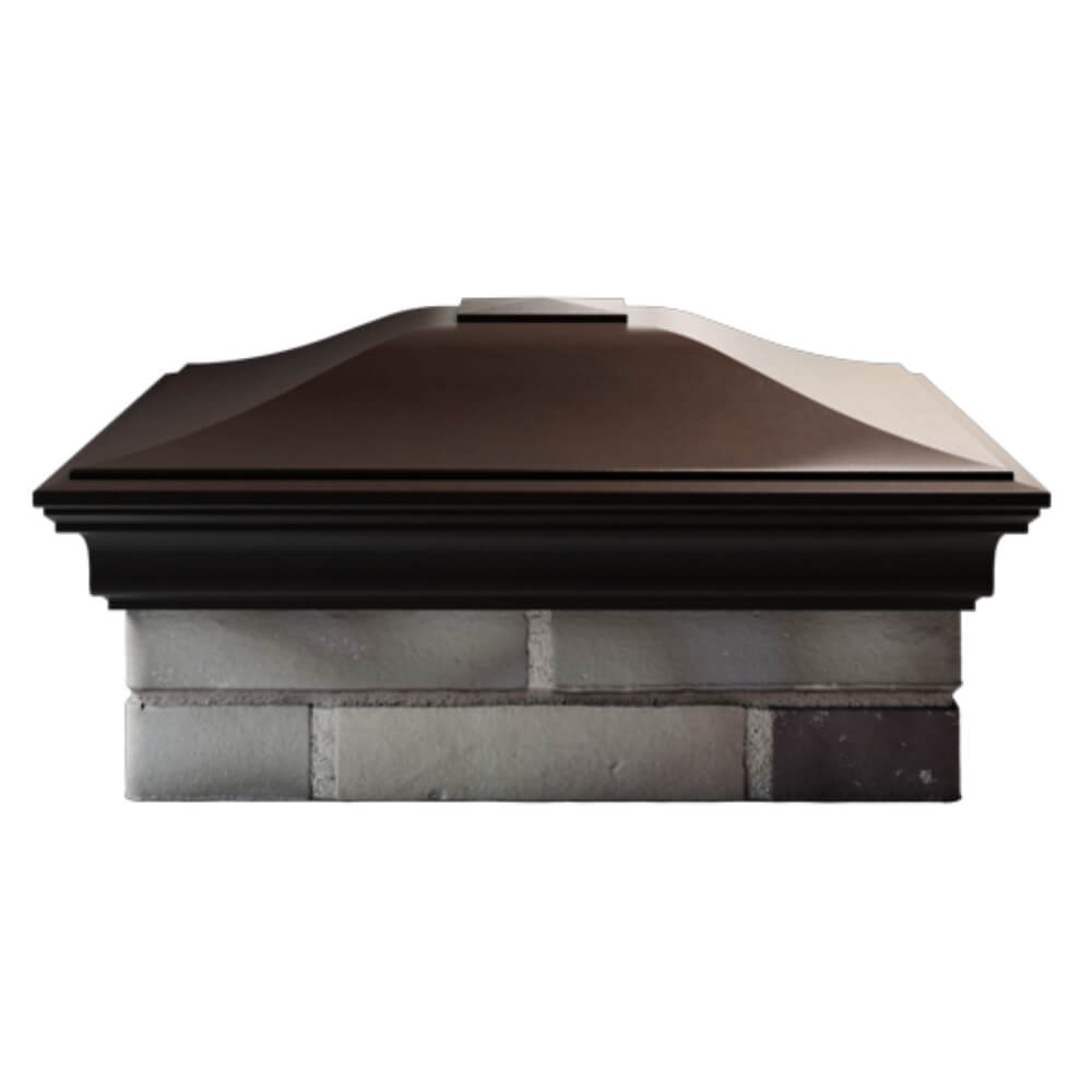 Колпак Zking Монблан Коричневый на столб 2х2 кирпича (515х515мм) в Белгороде фото
