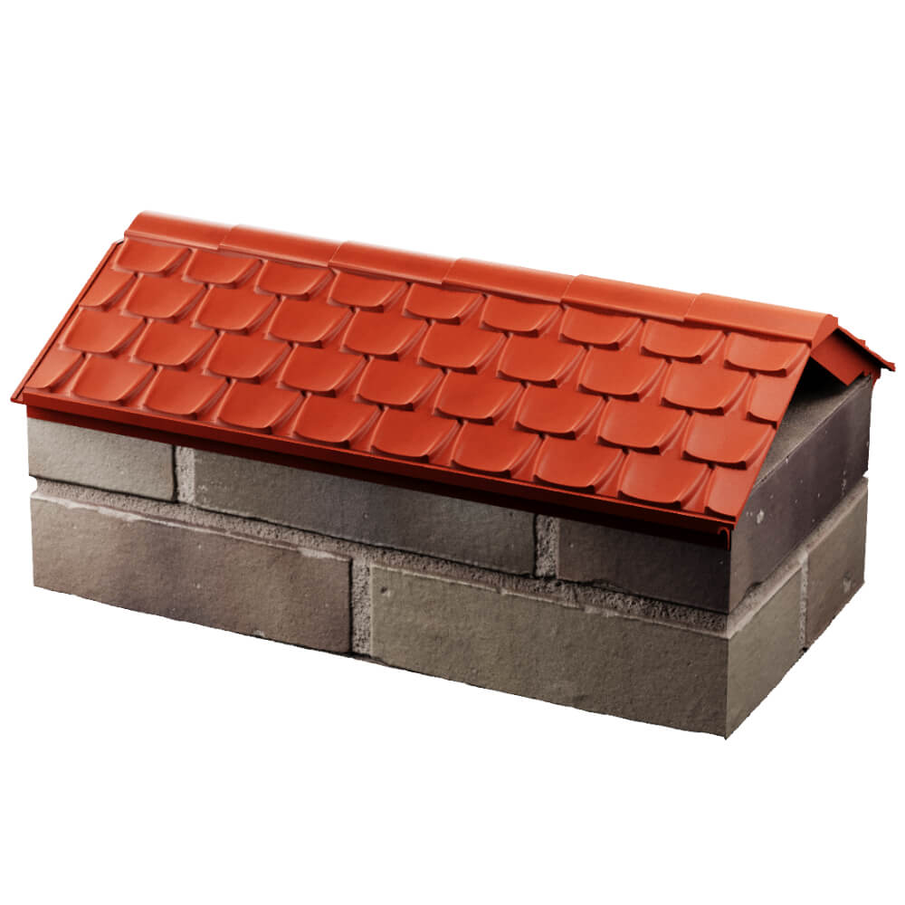 Парапет Zking Эльбрус Красный с посадкой на 1 кирпич (255мм) в Белгороде фото