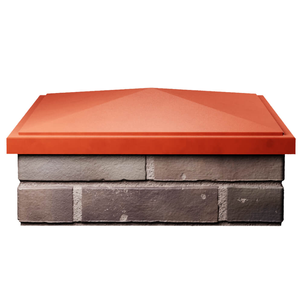 Колпак Zking БонаМоно Красный на столб 2х2 кирпича (515х515, 530х530мм) Белгород фото