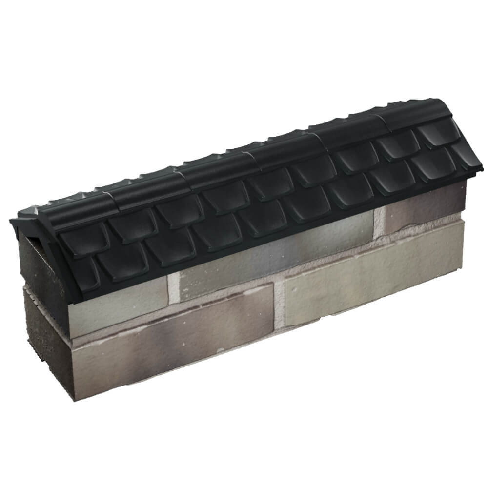 Парапет Zking Эльбрус Черный с посадкой на 0.5 кирпича (130мм) в Белгороде фото