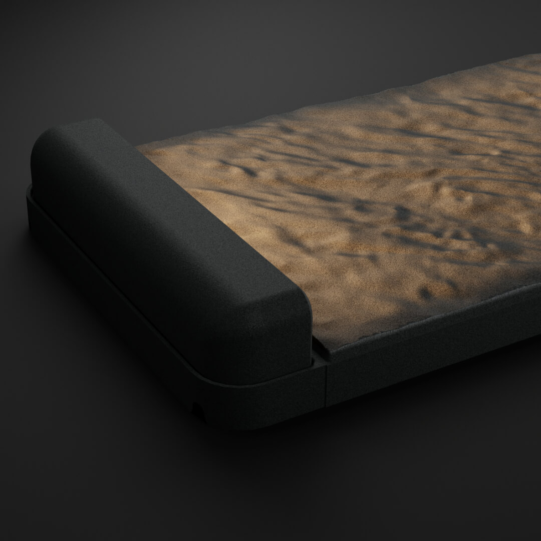 LED Светильник для шаговой плиты STONE Графитовый Серый 330х75х98мм в Белгороде фото