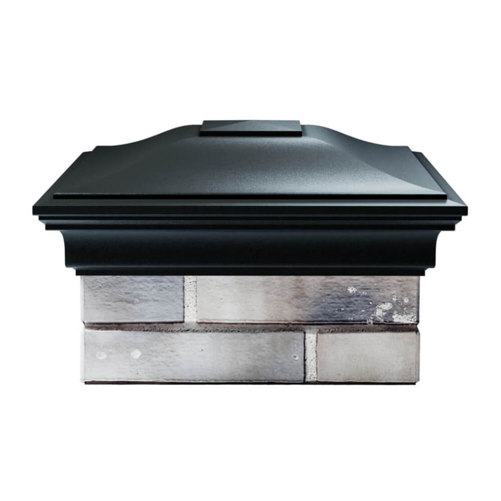 Колпак Zking Монблан Черный на столб 1.5х1.5 еврокирпича 0.7НФ (355х355мм) Белгород фото