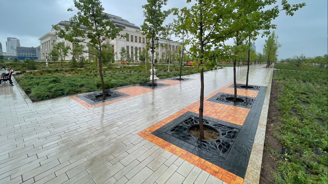 Приствольная решетка для дерева ZKING CRUST 1.2х1.2м Черная в Белгороде фото