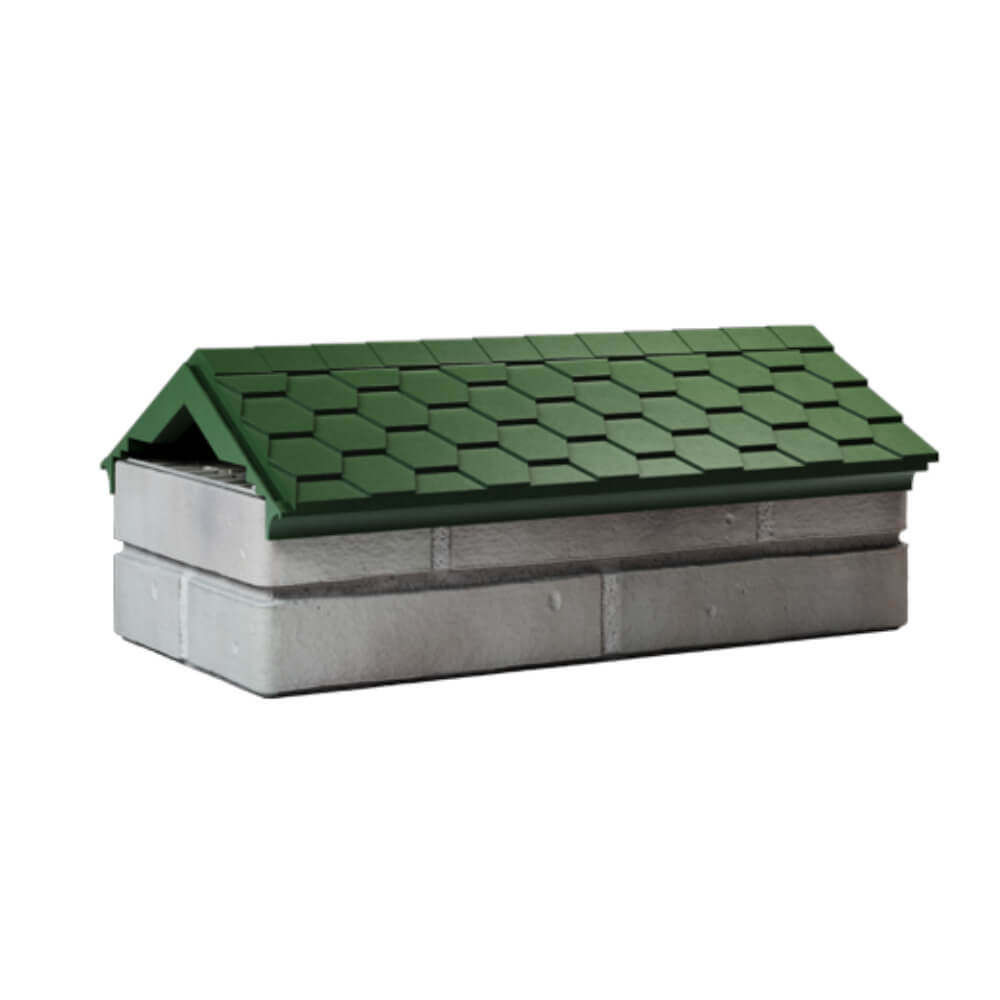 Парапет Zking Эверест Зеленый с посадкой на 1 кирпич (200/225/255мм) Белгород фото