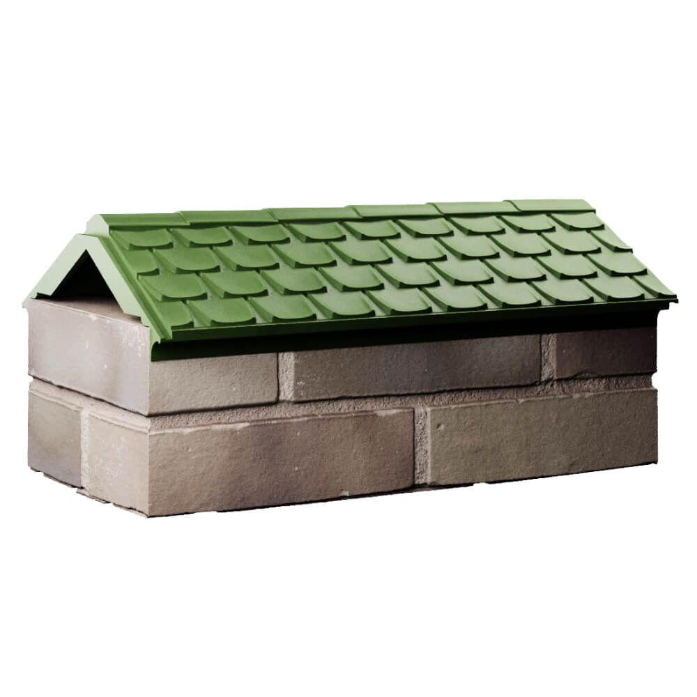 Парапет Zking Эльбрус Зеленый с посадкой на 1 кирпич (255мм) Белгород фото