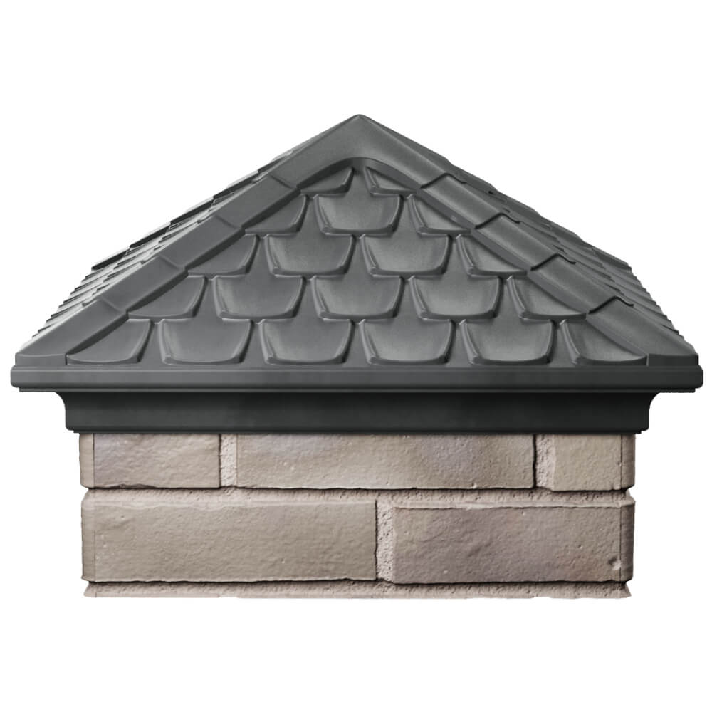 Колпак Zking Эльбрус Серый на столб 1.5х1.5 кирпича (385х385мм) Белгород фото