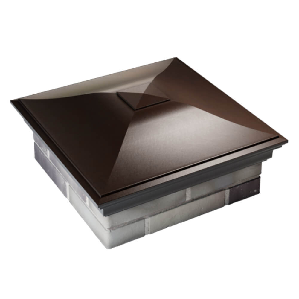 Колпак Zking Монблан Коричневый на столб 2х2 кирпича (515х515мм) Белгород фото