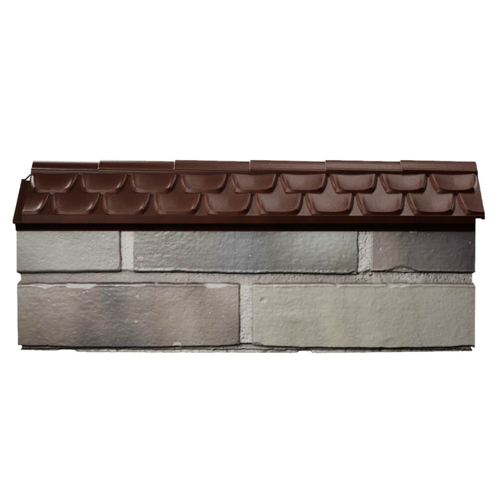 Парапет Zking Эльбрус Коричневый с посадкой на 0.5 кирпича (130мм) в Белгороде фото