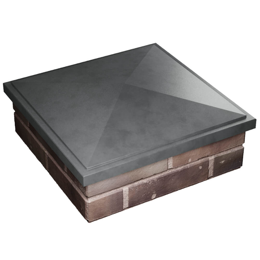 Колпак Zking БонаМоно Серый на столб 2х2 кирпича (515х515, 530х530мм) в Белгороде фото