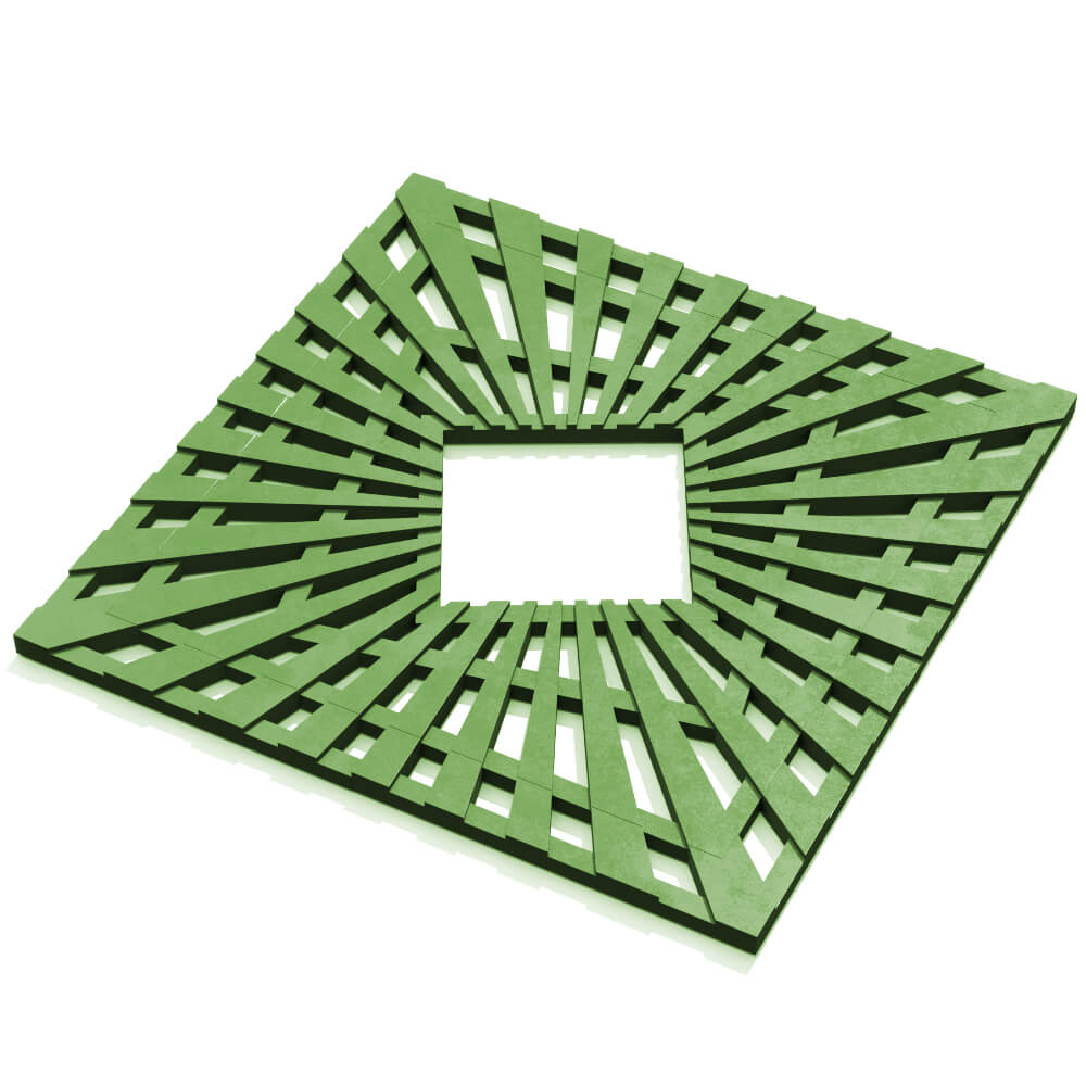 Приствольная решетка для дерева ZKING ATMOSPHERE 1.2х1.2м Зеленая в Белгороде фото