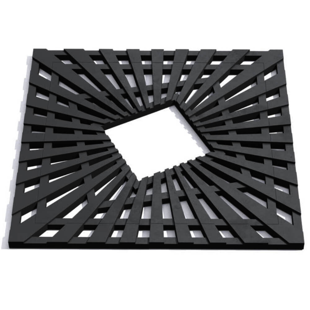 Приствольная решетка для дерева ZKING ATMOSPHERE 1.2х1.2м Черная Белгород фото