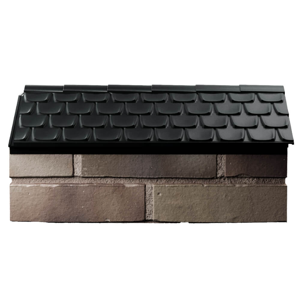Парапет Zking Эльбрус Черный с посадкой на 1 кирпич (255мм) в Белгороде фото