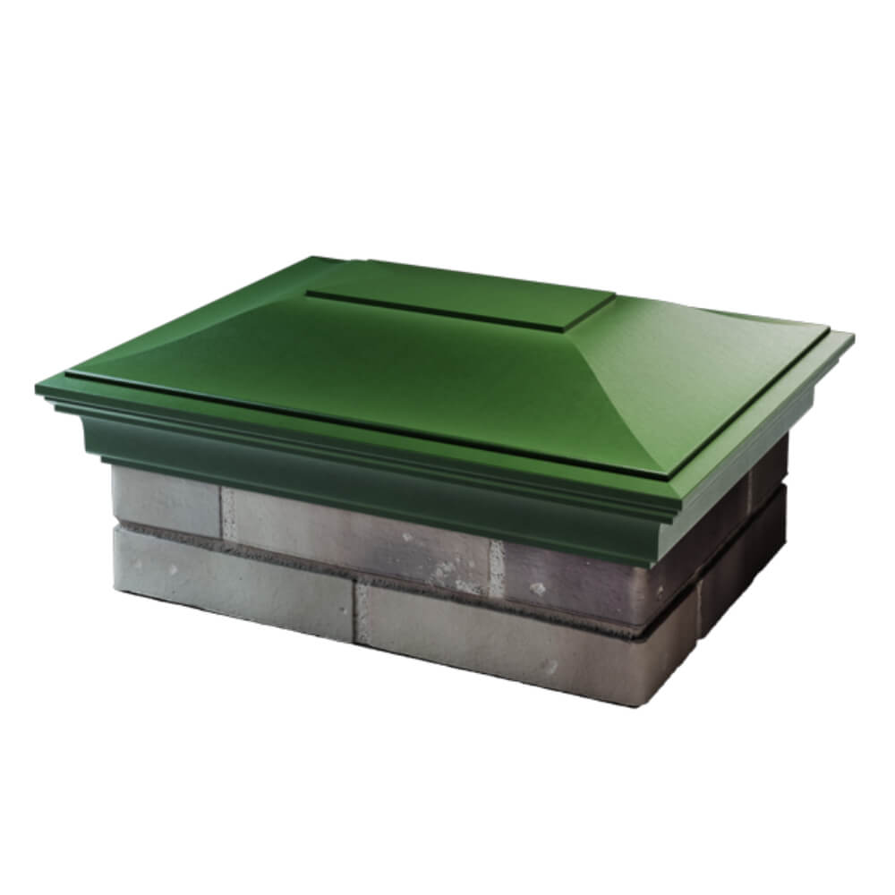 Колпак Zking Монблан Зеленый на столб 2х1.5 кирпича (515х385мм) в Белгороде фото