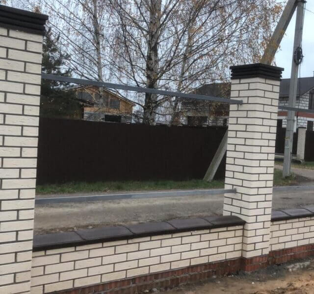 Колпак Zking Бона ХайТек Коричневый на столб 1.5х1.5 кирпича (385х385мм) в Белгороде фото